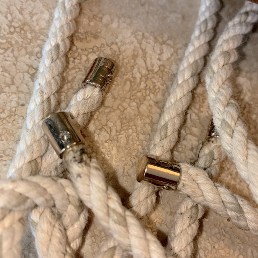 SAM EDELMAN Stylish woven jute flats, tan/brown, rope ankle ties. 7.5 - Picture 9 of 15